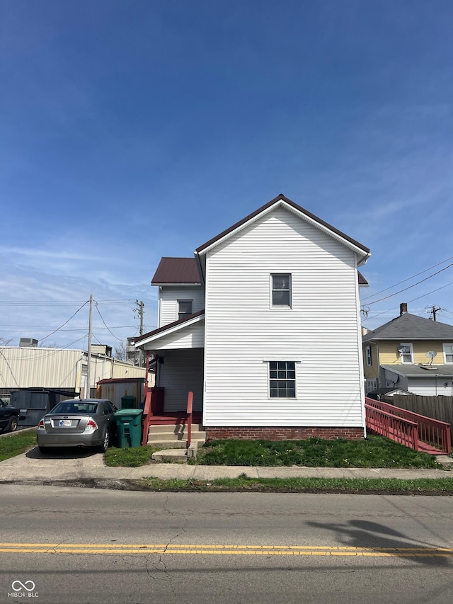 1420 Indiana Ave, New Castle, IN 47362 - view of side of property featuring fence and a porch