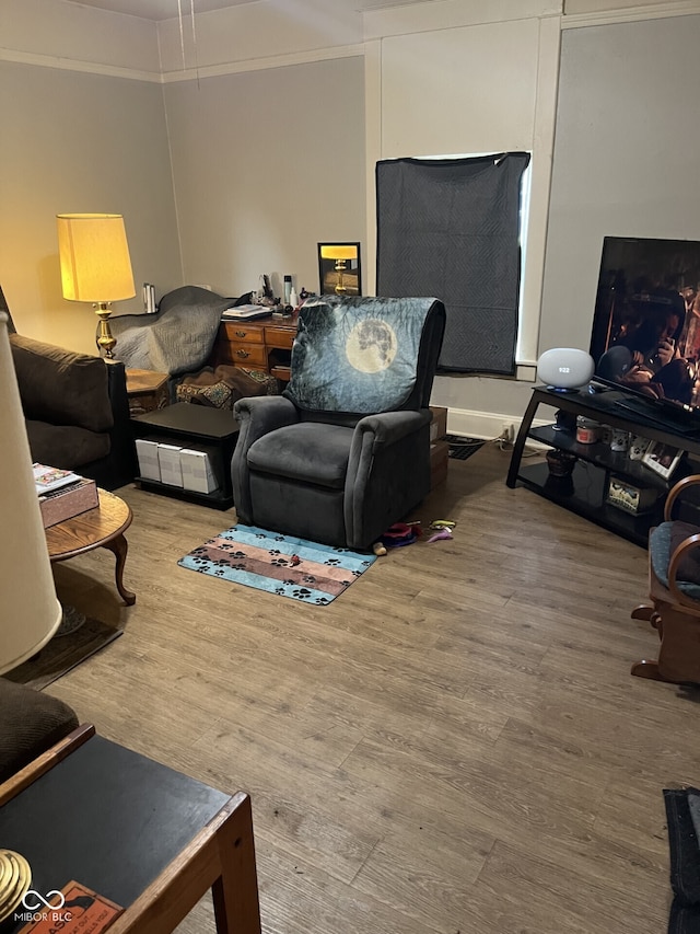 1420 Indiana Ave, New Castle, IN 47362 - living room featuring wood finished floors