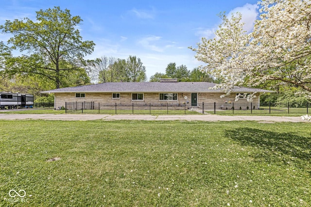 view of ranch-style home