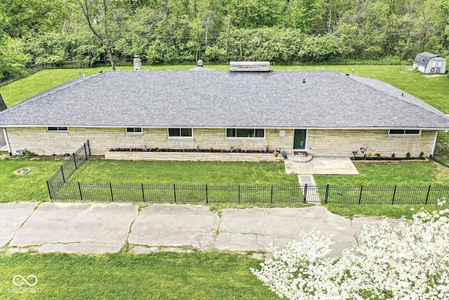 view of subject property