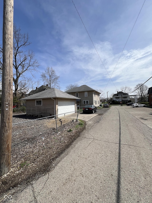view of asphalt street