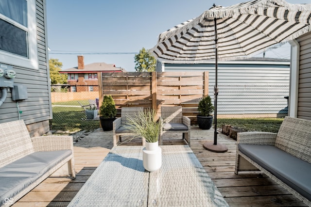 2407 N Capitol Ave, Indianapolis, IN 46208 - deck featuring fence