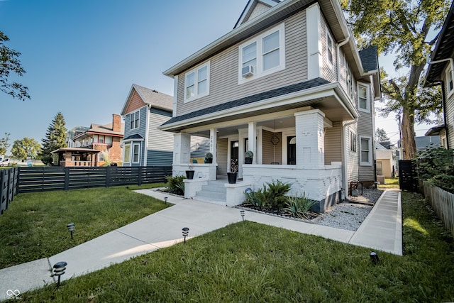 2407 N Capitol Ave, Indianapolis, IN 46208 - traditional style home with a porch and cooling unit