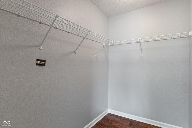 4136 Orchard Valley Ln, Indianapolis, IN 46235 - spacious closet with dark wood-style floors
