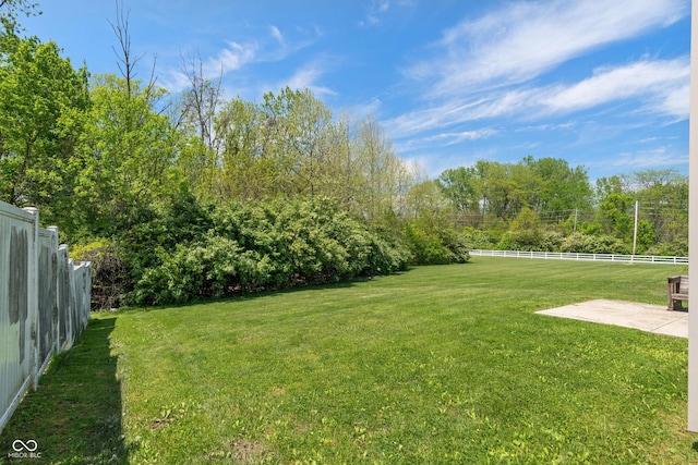 4136 Orchard Valley Ln, Indianapolis, IN 46235 - view of yard with a patio