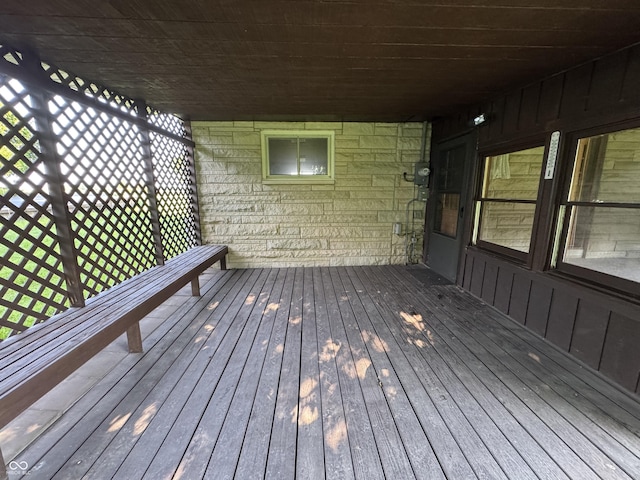 1314 E Orange Pike, Rushville, IN 46173 - view of wooden deck