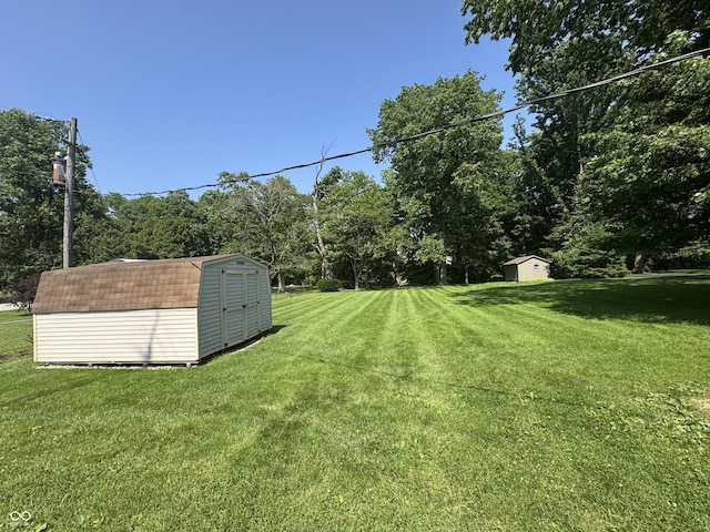 1314 E Orange Pike, Rushville, IN 46173 - view of grassy yard with a shed