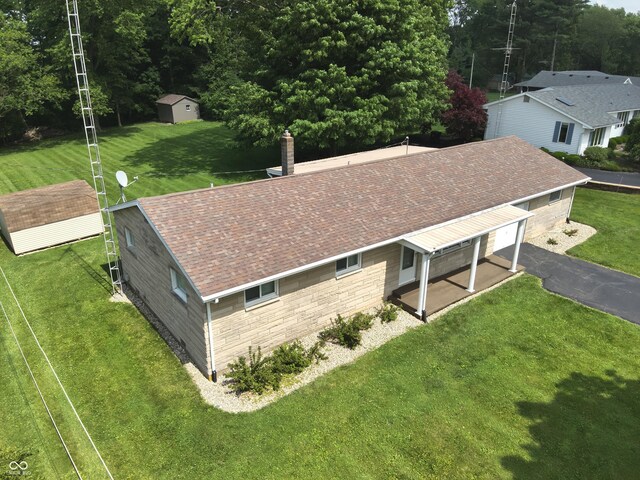 1314 E Orange Pike, Rushville, IN 46173 - aerial view of property and surrounding area