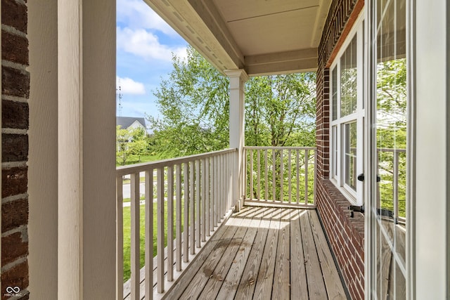 view of balcony