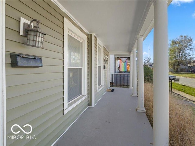 923 S State Ave, Indianapolis, IN 46203 - view of patio featuring a porch