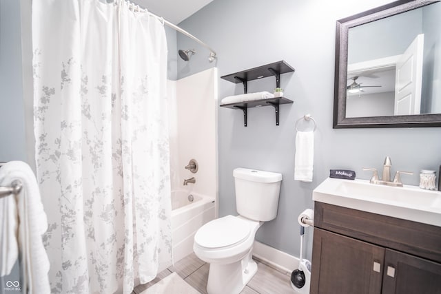 1112 Spann Ave, Indianapolis, IN 46203 - bathroom featuring toilet, baseboards, shower / tub combo, vanity, and wood finished floors