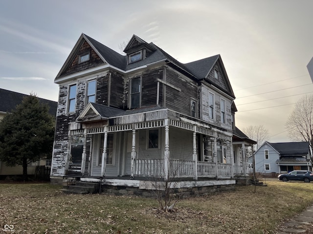 victorian house with covered porch