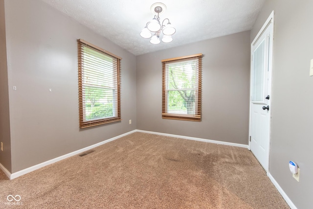980 Red Maple Ct, Greenwood, IN 46143 - empty room with carpet, visible vents, and a wealth of natural light