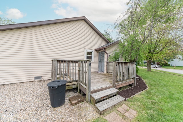 980 Red Maple Ct, Greenwood, IN 46143 - wooden deck with a yard