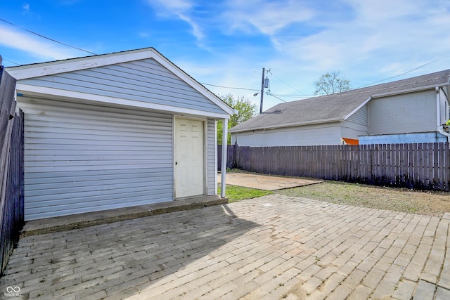 view of patio / terrace with fence