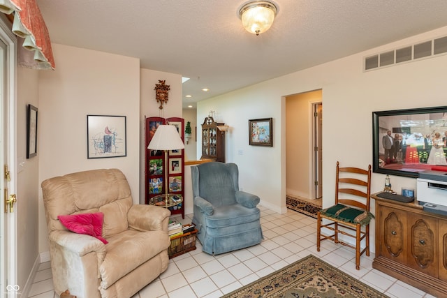 889 E N Shore Dr, Brownstown, IN 47220 - living area featuring light tile patterned flooring, recessed lighting, and baseboards