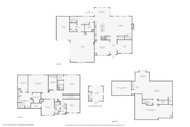 9155 Kerwood Dr, Indianapolis, IN 46240 - home floor plan
