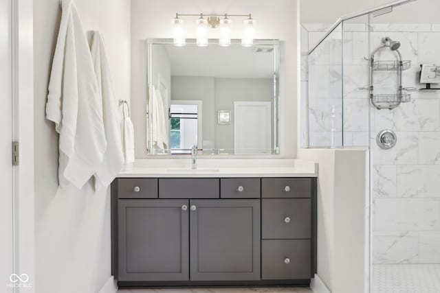9155 Kerwood Dr, Indianapolis, IN 46240 - full bath featuring a shower stall and vanity