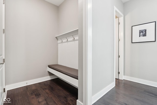 9155 Kerwood Dr, Indianapolis, IN 46240 - mudroom with wood finished floors and baseboards