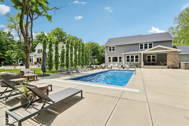 9155 Kerwood Dr, Indianapolis, IN 46240 - swimming pool with a patio area