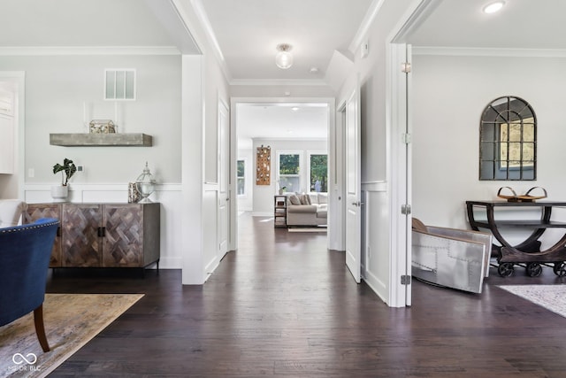 9155 Kerwood Dr, Indianapolis, IN 46240 - entrance foyer featuring wood finished floors and crown molding