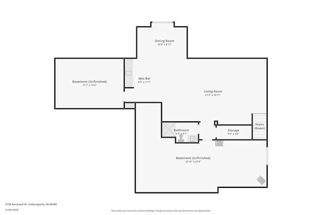 9155 Kerwood Dr, Indianapolis, IN 46240 - property floor plan