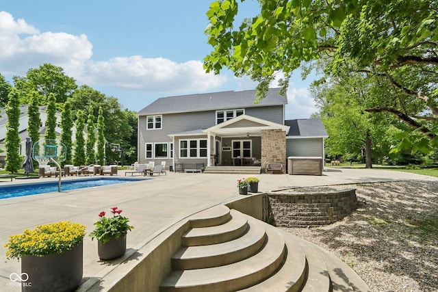 9155 Kerwood Dr, Indianapolis, IN 46240 - outdoor pool featuring a patio area