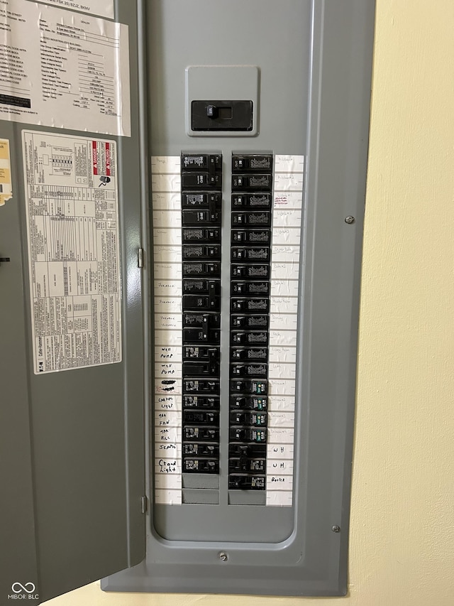 utility room featuring electric panel