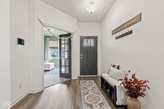 1289 Sunset Blvd, Avon, IN 46123 - foyer with wood finished floors and baseboards