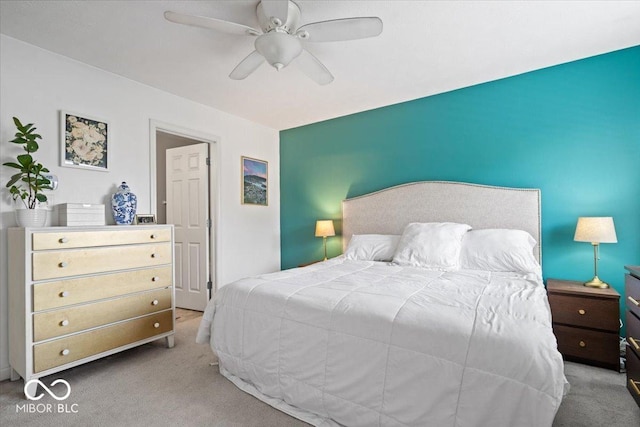 2405 N Park Ave, Indianapolis, IN 46205 - bedroom featuring carpet flooring and a ceiling fan