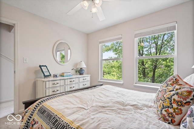 2405 N Park Ave, Indianapolis, IN 46205 - bedroom featuring carpet flooring, ceiling fan, and baseboards