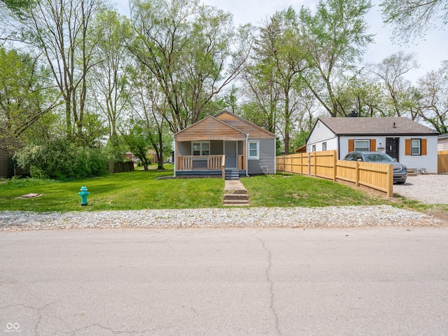 bungalow-style house with covered porch