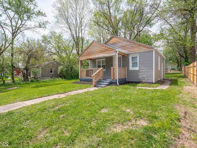 bungalow featuring a porch