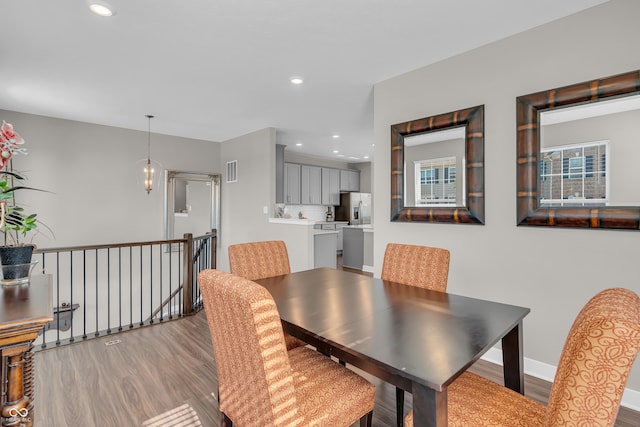 3546 Brampton Ln, Westfield, IN 46074 - dining room featuring wood finished floors and recessed lighting