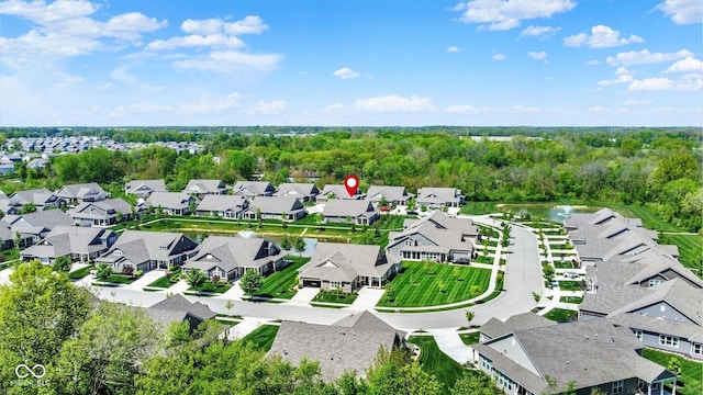 aerial perspective of suburban area
