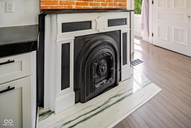 detailed view of wood finished floors