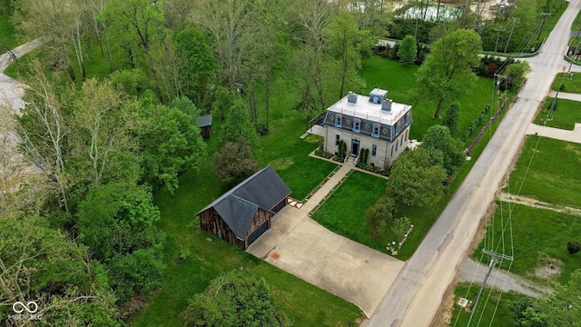 view from above of property