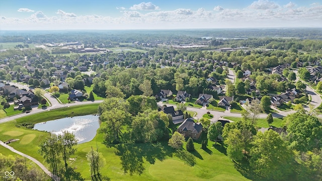 12065 Gray Eagle Dr, Fishers, IN 46037 - aerial view of property and surrounding area featuring nearby suburban area, a large body of water, and a local golf course