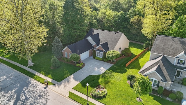 12065 Gray Eagle Dr, Fishers, IN 46037 - view of subject property with a heavily wooded area