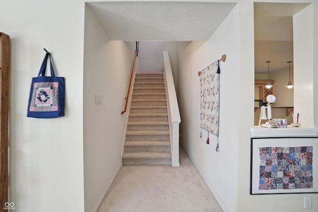 12065 Gray Eagle Dr, Fishers, IN 46037 - stairs with carpet and baseboards