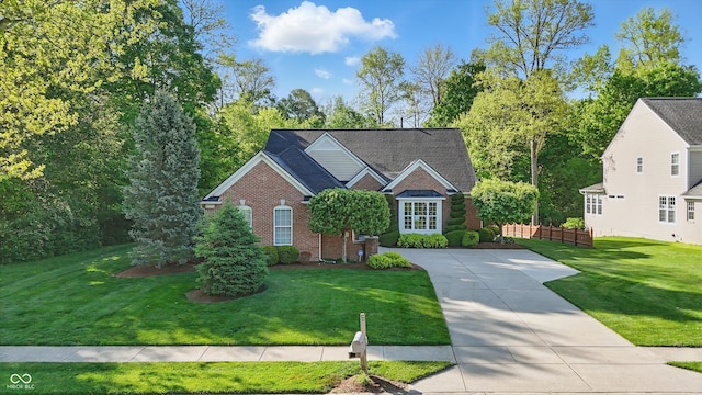 12065 Gray Eagle Dr, Fishers, IN 46037 - view of front of property featuring brick siding and a front yard