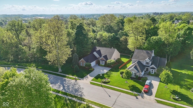 12065 Gray Eagle Dr, Fishers, IN 46037 - drone / aerial view of a heavily wooded area
