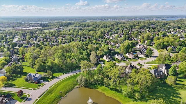 12065 Gray Eagle Dr, Fishers, IN 46037 - aerial view of residential area with a large body of water