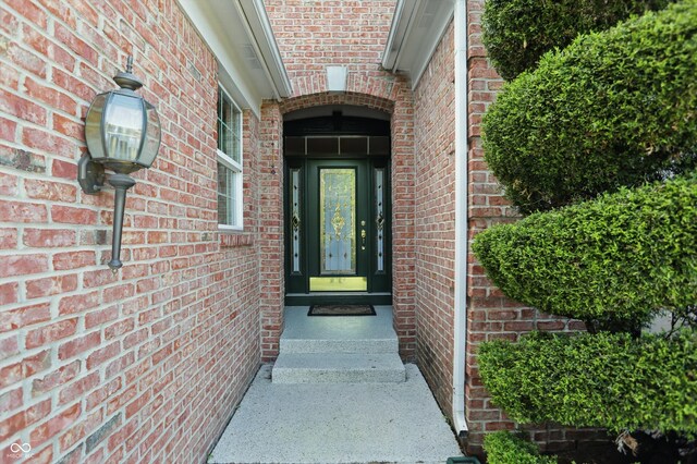 12065 Gray Eagle Dr, Fishers, IN 46037 - view of exterior entry featuring brick siding
