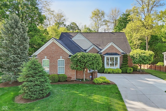 12065 Gray Eagle Dr, Fishers, IN 46037 - view of front facade with brick siding and roof with shingles