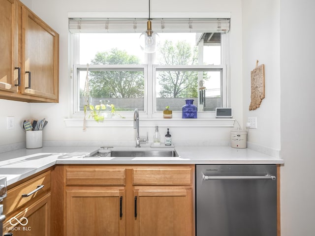 bar with dishwasher and a sink