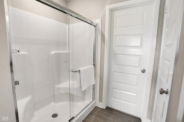 1075 Marston Ln, Avon, IN 46123 - bathroom with a stall shower and baseboards