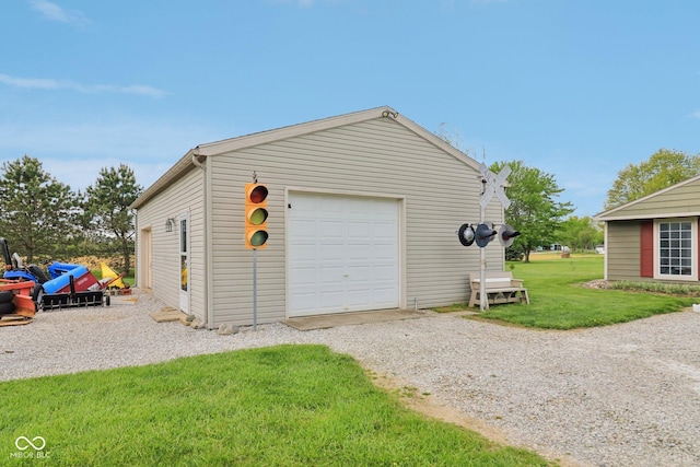 4732 Ferguson Rd, Indianapolis, IN 46239 - garage with driveway