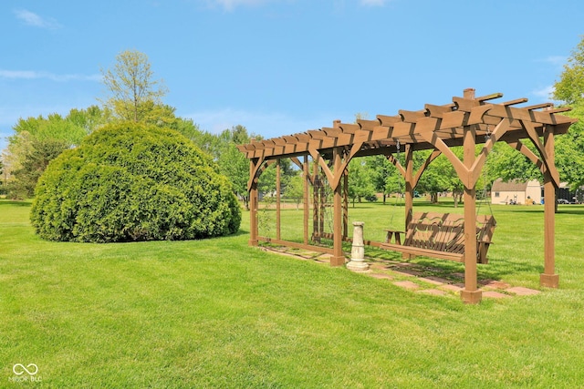 4732 Ferguson Rd, Indianapolis, IN 46239 - view of home's community featuring a yard and a pergola
