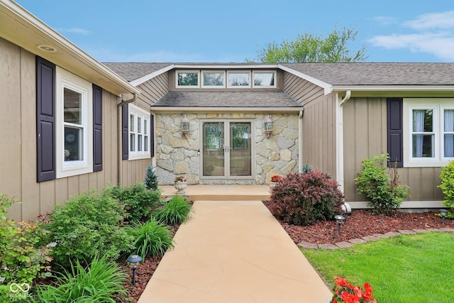 4732 Ferguson Rd, Indianapolis, IN 46239 - entrance to property with stone siding and roof with shingles